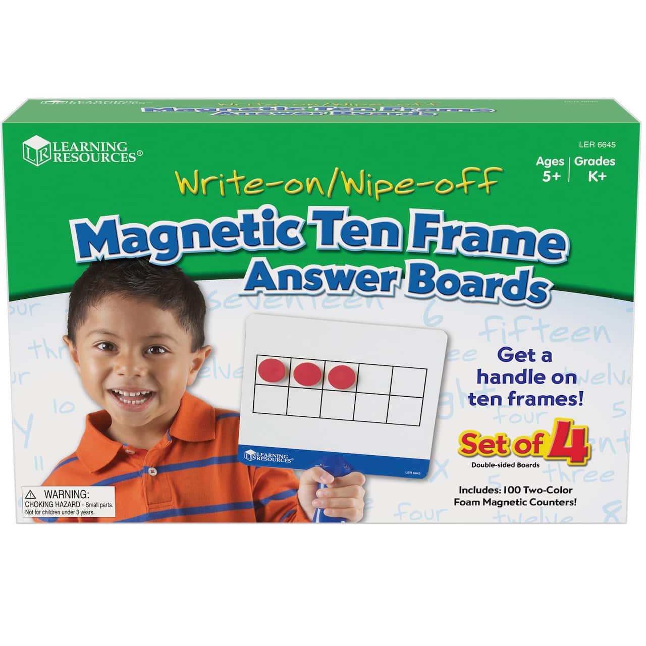 Learning Resources® Magnetic Ten-Frame Answer Boards Set